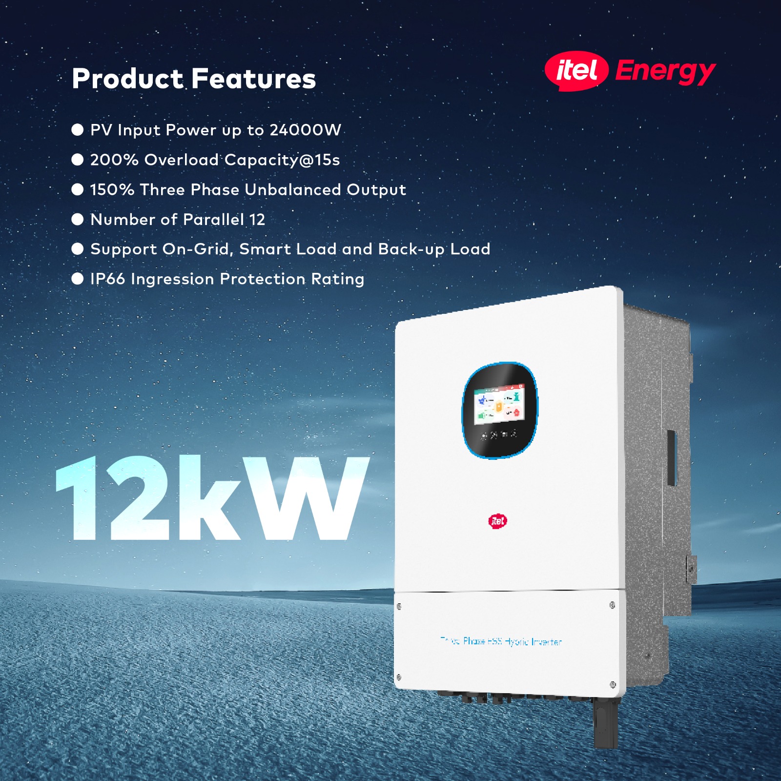 Itel 12kw Inverter (Hybrid Three-Phase)